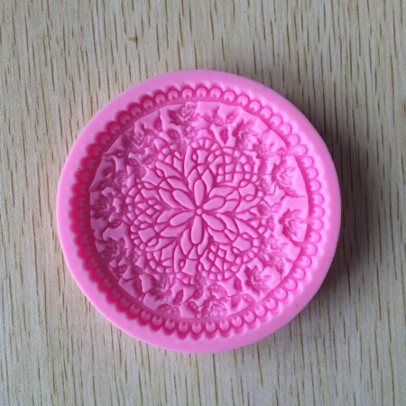 Καλούπι σιλικόνης μπισκότο με περίτεχνα σχέδια για σκόνη πορσελάνης, πηλό, ρητίνη και Wax Melts.